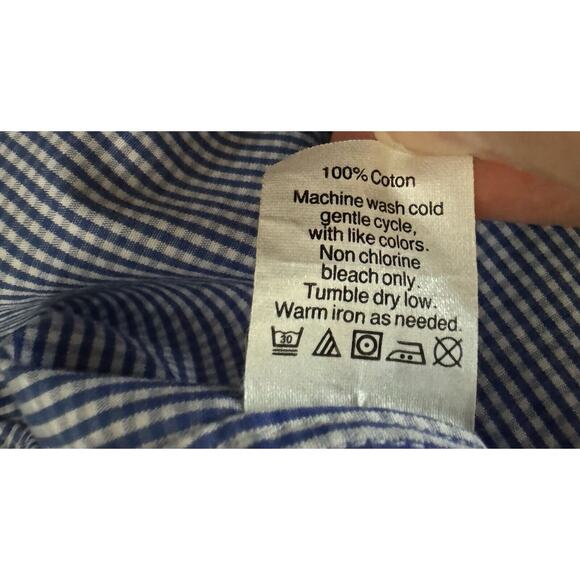 Thomson Shirtings J Crew 2 Ply Office Business Casual Button Up Shirt Size Lg - Picture 5 of 11